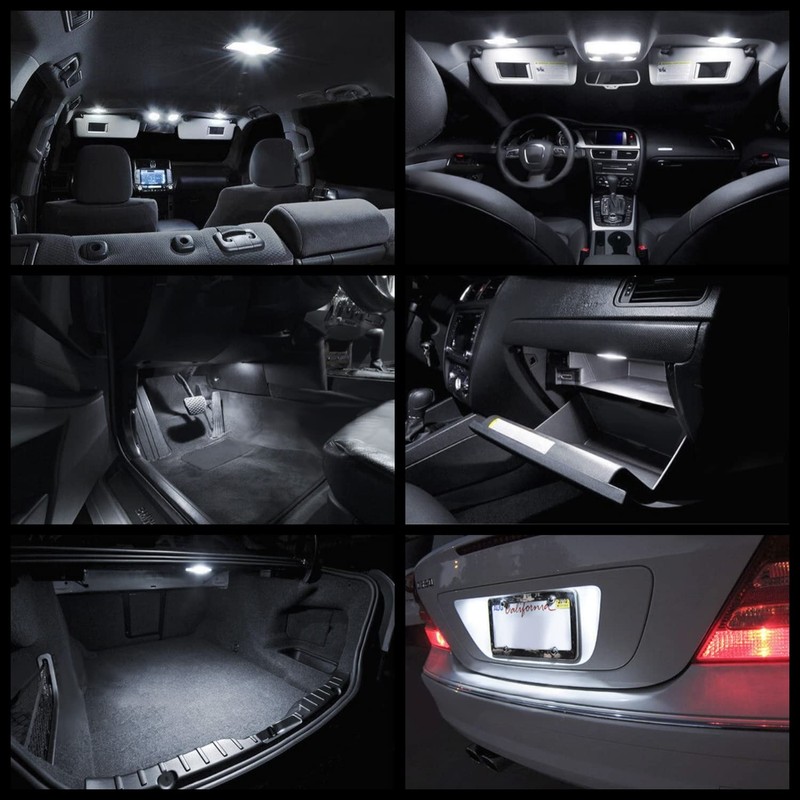 10-Pieces CRV Interior LED Lights Bulb Kit for Honda CR-V