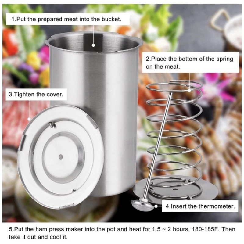 Modern Home Ham Maker Stainless Steel Pot Home Made Meat