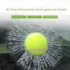 3D Simulation Tennis Break Glass Car Window Sticker, Baseball Broken