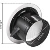 2 PCS Round Air Vents Louver, Thicker Soffit Vent Cover