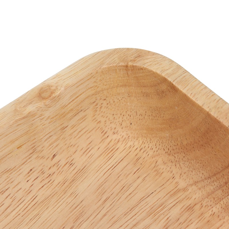 Wood Salad Bowl Square Thicked Simple Food Rice Salad Bowl