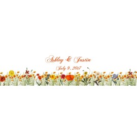 My Wonderful Labels Poppy Fields Wedding Anniversary Engagement Party Water Bottle labels Birthday