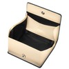 PHLOX Genuine Leather Men's Button Closure Box Type Coin Purse,
