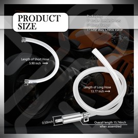 YGDMD Brake Bleeder Hose,Professional Brake Bleeder Kit Hose for Quick Changing Brakes Fluid,Brakes Bleeding Kit Hoses with One Way Check Valve & Hoses Clamps for Car,Motorcycle