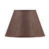 Aspen Creative 32089A, Hardback Empire Transitional Spider Shade, Dark Brown