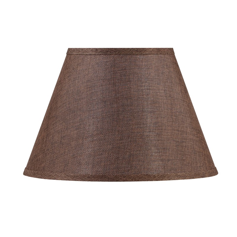 Aspen Creative 32089A, Hardback Empire Transitional Spider Shade, Dark Brown