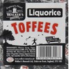 WALKERS LIQUORICE TOFFEES - 2.5KG