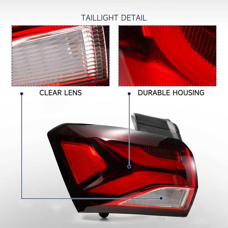 Gefitway Tail Light Assembly Compatible with 2022 2023 2024 Chevy