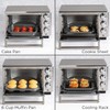 Gonioa Set of 4 Non-Stick Toaster Oven Bakeware, Carbon Steel,