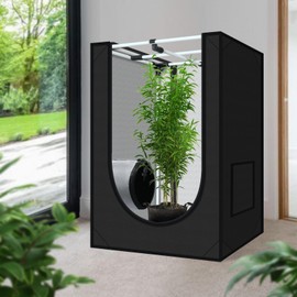 zazzy Grow Tent 18"x30"x36" Hydroponic Heavy Duty Dark Room Reflective Mylar Grow Tents with Window & Floor Tray for Indoor Plant Growing