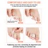 12 Pack Fabric Hammer Toe Corrector Straightener, Reusable Broken Toe
