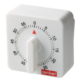 Zenker Square Kitchen Timer, White