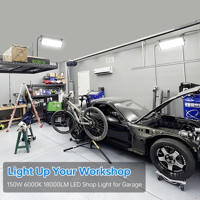 150W Shop Light, 18000LM 6000K Daylight White Super Brighter LED