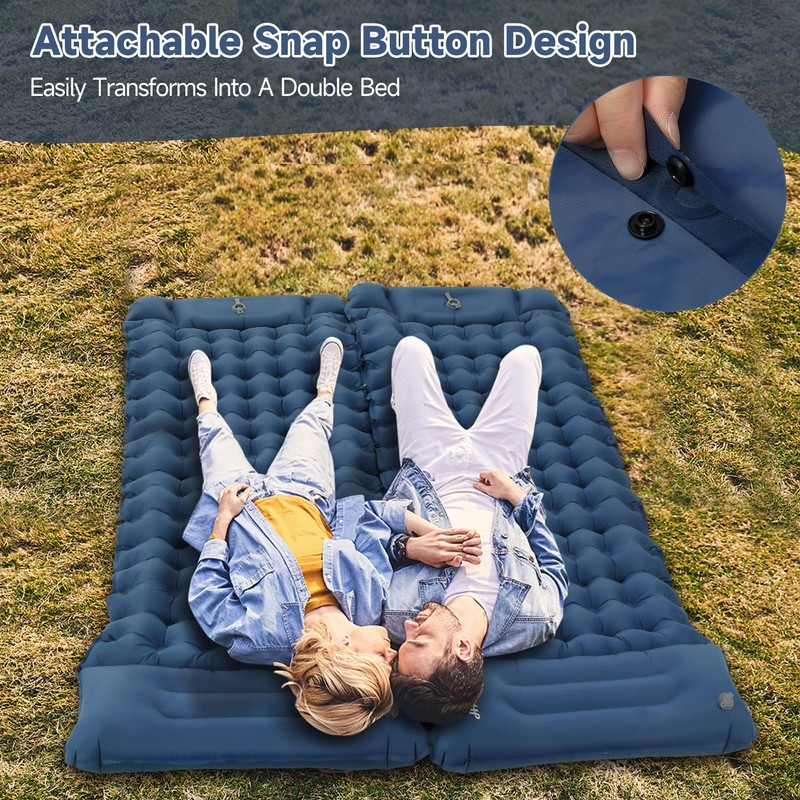 Aptliton Inflating Sleeping Pad for Camping, 10cm Thickness Camping Mat
