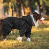 Waterproof Dog Raincoat Adjustable Dog Hooded Slicker Poncho Raincoat for