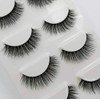 4 Pairs 3D Mink Eyelashes Makeup Natural False Eyelashes Long