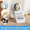 BALAPET Cat Ramp for Litter Box Litter Box Ramp Custom
