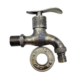 Vintage Tap, Garden Tap in Antique Style, Faucet Washbasin Tap, Antique Copper Garden Tap