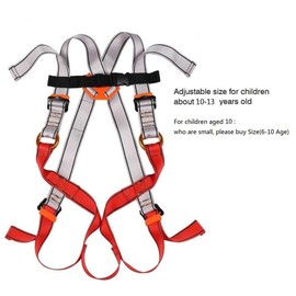 HandAcc Kids Climbing Seat Belt, Youth Full Body Safety Belt for Outdoor Expanding Training Caving Tree Climbing, Zipline Belt Rappelling Equip