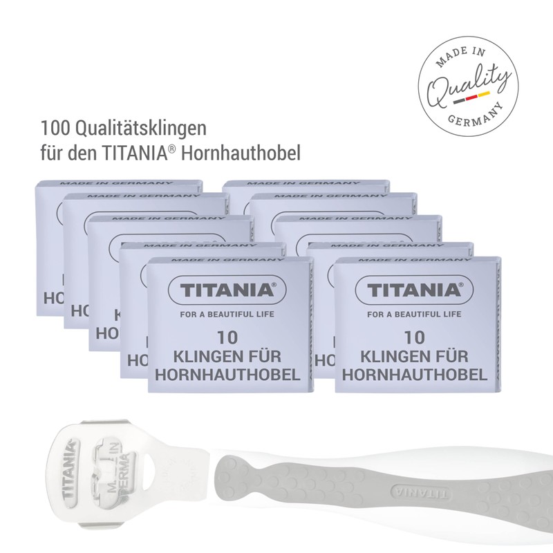 TITANIA® Replacement blades for callus slicer, 100 pieces, professional blades
