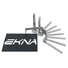 EKNA EKNA Steel Hanging Screens 15 mm for Tobacco Pipes, Water Pipes, Pack of 10 Steel Hanging Screens + Stickers (10, 15 mm)