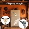2Pcs Hand-Painted Bull Skull Fridge Magnet – Indian Style, Cowboy