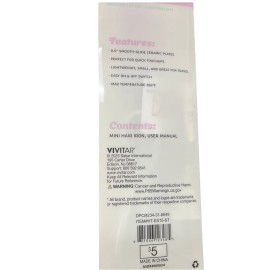 Vivitar Mini flat iron smooth and style lightweight 0.5 smooth glide ceramic plate plate