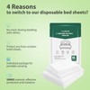 CxLoode Disposable Bed Sheet for Travel, Disposable Sheets Queen Size
