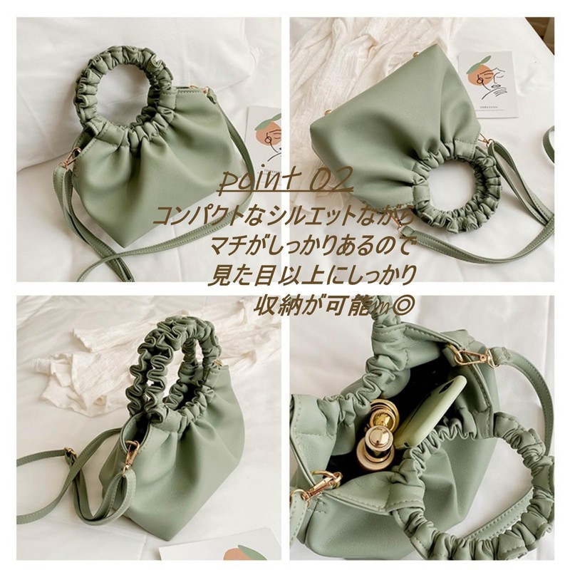 (1/2 plus) Nibunnoichi Plus Bag, Mini Shoulder, 2-Way, Compact, Gathering,