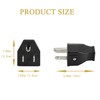 3 Prong Electric Plug Replacement 125V 15A 2Pole 3Wire Grounding