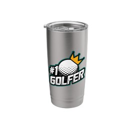 Number One Golfer Golf Club Golfing Golfers Stainless Steel Insulated Tumbler