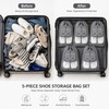 5-Piece Waterproof Shoe Storage Bag Set – Large Capacity Travel