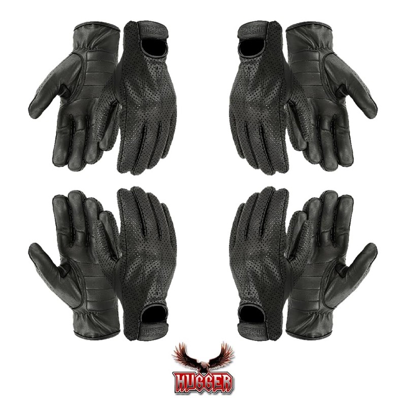 Hugger Men's Breathable Glove for Driving or Motorcycles with Lightly