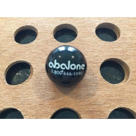 Unbranded Vintage | "Abalone" | White Print on Black Marble