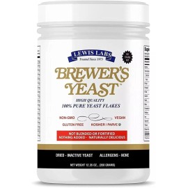 Lewis Labs - High Quality Pure Brewer's Yeast Flakes - 12.35 oz.