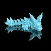 Tumbler Straw Buddy Dragon Guardian Straw Figurine 3D Printed:_Ice