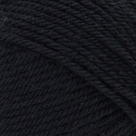 Lion Brand Yarn Wool-Ease Recycled Yarn, 1 Pack, Black
