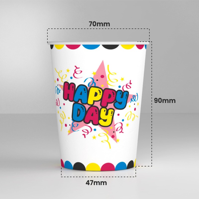 100 Paper Cups 200 ml Made in Italy Eco Friendly