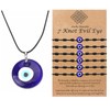 Long tiantian Evil Eye Necklace for Women Men Protection Necklace