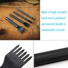 Yuentoen 4 Pcs Sharp Head Pricking Iron Leather Hole Punch,