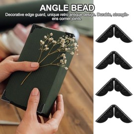 EXCEART Protector De Esquinas para Libros 100 Piezas Vintage 0.55 Pulgadas Cubiertas Triangulares para Álbumes De Recortes Cuadernos Y Decoración De Hogar