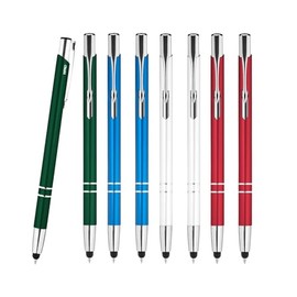 WPRO Stylosa – Set of 8 Mix – Input Pen & Ballpoint Pen 2-in-1 – Tablet & Smartphone Thin Touch Screen Stylus Pen Tip Stylus Pen