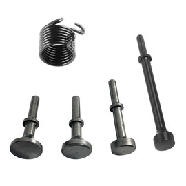 Smoothing Air Hammer Bits, 5 Pcs Air Hammer Tools Kit 0.401 Shank Pneumatic Air Chisel Bits, Extended Length Pneumatic Hammer Tool With Spring