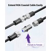 VCE 3GHz Coaxial Cable Connector, RG6 Coax Cable Extender F-Type