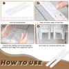 Bagentry 8 Pieces Adhesive Cabinet Full Extension Drawer Slides Set