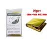 2-Pack PET Emergency Thermal Blankets, Reflective Survival Covers for Camping,