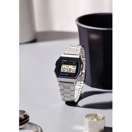 Casio Collection Standard Digital Metal Series Wristwatch, A158, Newest model