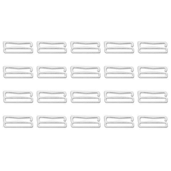 sourcing map 40 Pcs 25mm 9 Shape Bra Strap Hooks,
