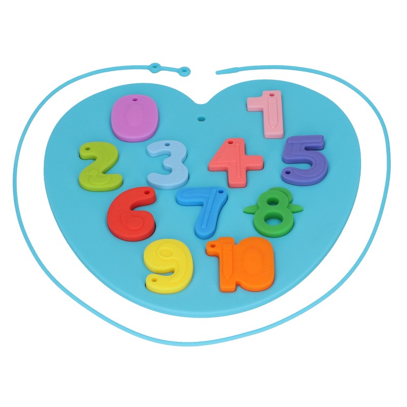 Learning Number Board Toy Educational Silicone Number Puzzle Board for