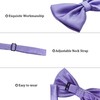AUSUAYA Men's Bow Tie with Pocket Square and Cufflinks, Adjustable